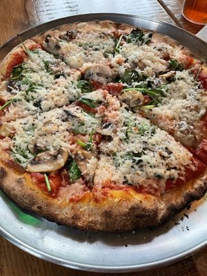 Vegan pizza with cauliflower crust    at Bru Daddy's Brewing Co in Allentown