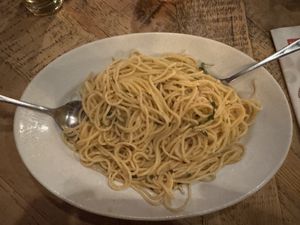 Spaghetti aglio e olio.  at L'Osteria in Bonn