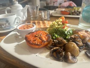 Vegan breakfast   at The Beach House Restaurant in Marbella