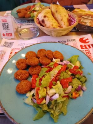 Delicious falafel with salad at Coffee & Lounge Bar Elti  in Brcko