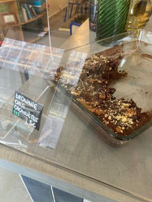 Chia-peanut brownie at Café Studio in Paris