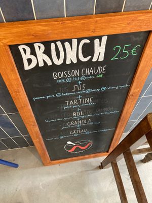 Brunch menu at Café Studio in Paris
