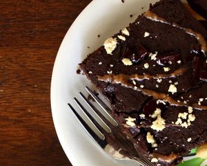Chia Chocolate brownie at Café Studio in Paris