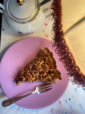 Walnut pie at Café Studio in Paris