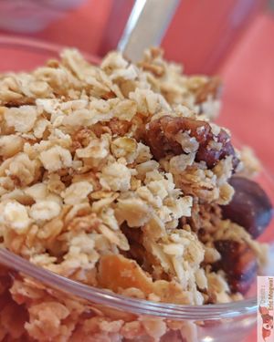 Granola with almond yogurt at Café Studio in Paris