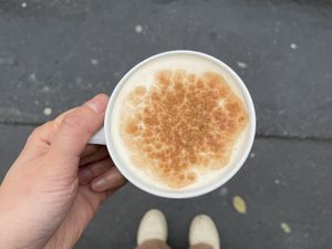 Home-made chai latte at Café Studio in Paris