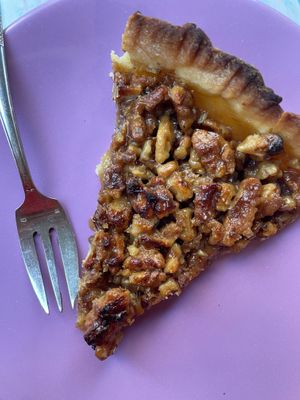 Walnut pie at Café Studio in Paris