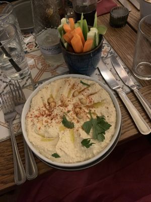 Hummus & crudities   at Al Casbah in Cambridge