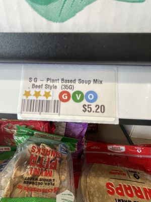 Sticker indicationn  at Simply For Life   in Moncton