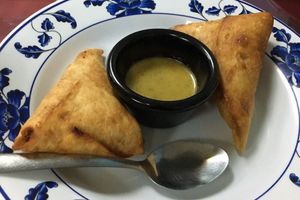 samosa at Mahider Ethiopian in Salt Lake City