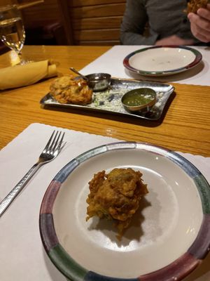 Vegetable pakora  at Mumbai House in Salt Lake City