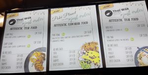 Menu at Thai Wok Kitchen in Bern