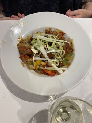 Chick’n and cashew  at Nok Nok Authentic Thai Food in Swansea