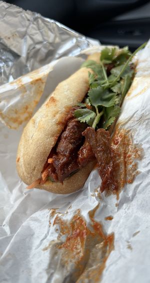 Vegan Banh-Mi  at Mean Mandy's in Asheville