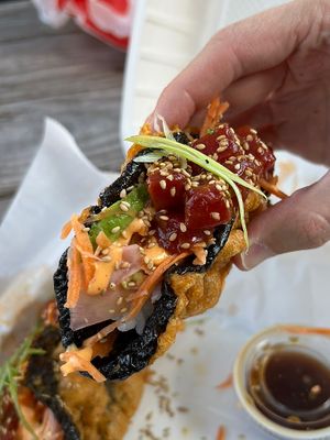 🤤 🍣 🌮  at Mean Mandy's in Asheville