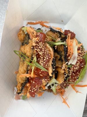 Sushi tacos  at Mean Mandy's in Asheville