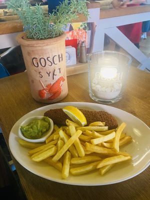 Portion kostet 14,90€   at Gosch Sylt in Scharbeutz