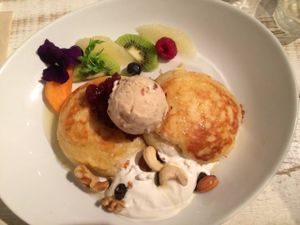 Their incredible pancakes!!! at AIN SOPH.Journey in Tokyo