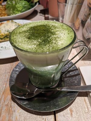 Matcha latte at AIN SOPH.Journey in Tokyo