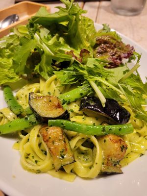 Glutton free pasta dish. Pretty oily but alright at AIN SOPH.Journey in Tokyo