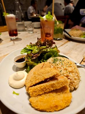 Could've had more vegetables. Delicious though at AIN SOPH.Journey in Tokyo