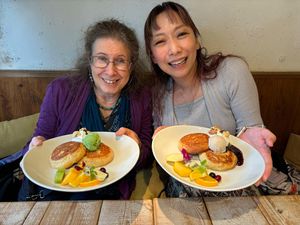 Matcha and rum raisin ice cream!  at AIN SOPH.Journey in Tokyo