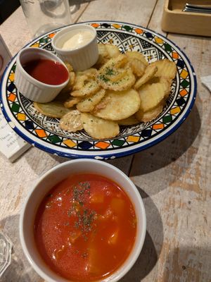 Soup of the day and fries at AIN SOPH.Journey in Tokyo
