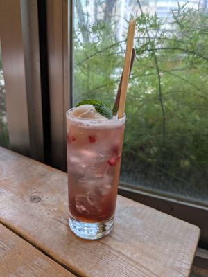 Raspberry cream soda at AIN SOPH.Journey in Tokyo