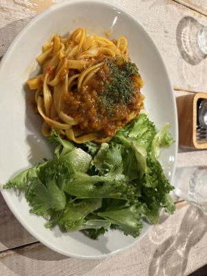 Pasta bolognese   at AIN SOPH.Journey in Tokyo