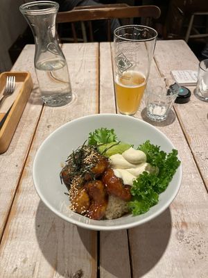 Teriyaki soy-chicken at AIN SOPH.Journey in Tokyo