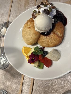 do not get the “pancakes” they taste nothing like a pancake...  at AIN SOPH.Journey in Tokyo