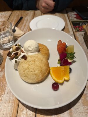 Vegan pancakes, ice creamm  at AIN SOPH.Journey in Tokyo