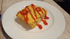 vegan omelette at AIN SOPH.Journey in Tokyo