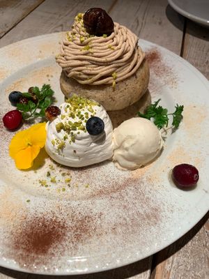 Pancake dessert plate seasonal  at AIN SOPH.Journey in Tokyo