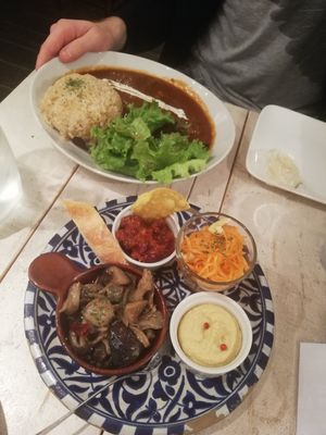 Appetizers and a mushroom stew at AIN SOPH.Journey in Tokyo