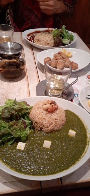 Curries and karage. at AIN SOPH.Journey in Tokyo