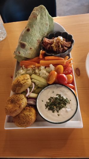 Falafel vegan at BaBa Bar in Korcula