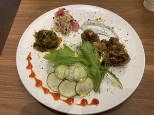 Fried soy meat  at Onari Yokocho in Kamakura