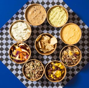 Many vegan dips and snacks at Mountain Grass Gallery & Bistro in Kimberley