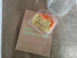 Jolly Rancher Hummus. (Lime and Cilantro) at Happy Hummus Hut in St Johns