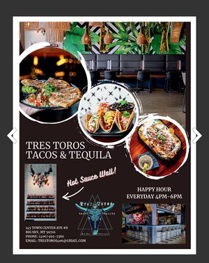  at Tres Toros Tacos & Tequila in Big Sky