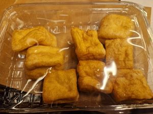 Tofu arrebossat (empaquetat per a emportar-se'l) at El Vegan's in Sabadell