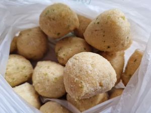 Bunyols de "bacallà": espectaculars! at El Vegan's in Sabadell