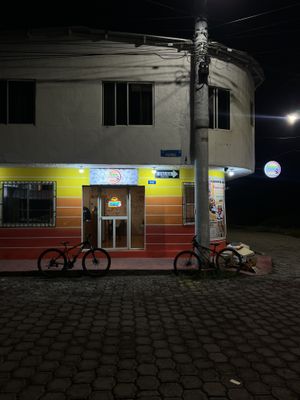 We have changed our location, the new one is at Calle San Cristobal and petrel, three blocks away from the old location   at Antojitos de La Sirenita  in Puerto Ayora