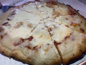 Miyoko liquid mozzarella   at Helen Back Pizza in Crestview