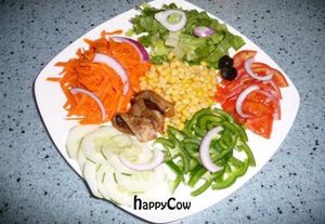 Sunshine salad at Sunshine Cottage in Roseau