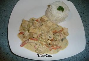Creamy tofu  at Sunshine Cottage in Roseau