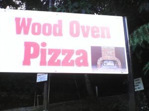 Sign you see easily from the road at Sunshine Cottage in Roseau