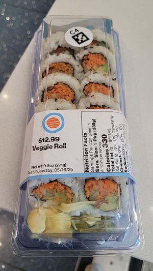 it was aaaight. I mean good enough for airport food. the self check out tried to charge me $1 extra, so i had to go pay at the bar area. There was only a veggie roll /seaweed salad at CLT - Hisso Sushi in Charlotte