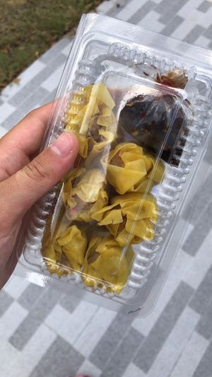 "kanom jeeb”  at Sun Mangsawirat Sun Baht - ศูนย์มังสวิรัติสูญบาท in Nakhon Pathom